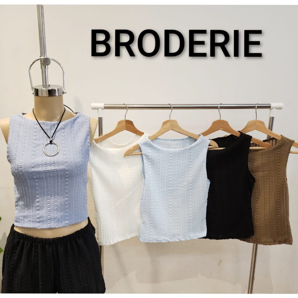 Musculosa broderie Por Mayor – Mayorista