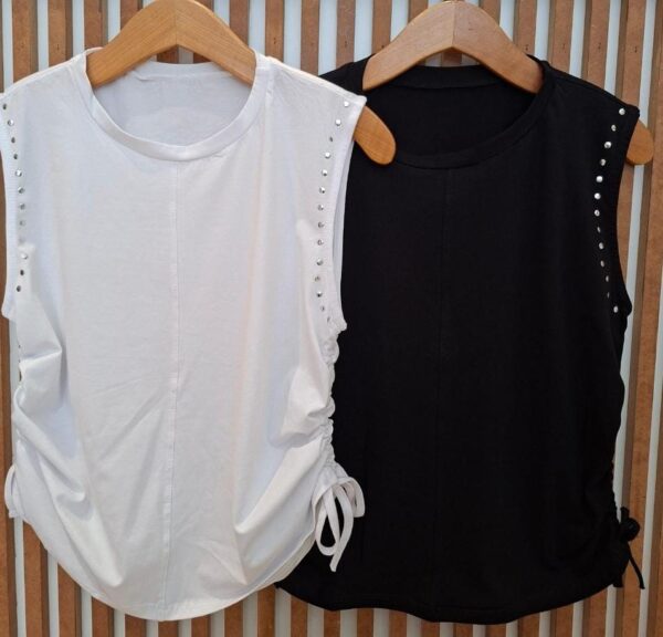 Musculosa con tachas / frunce Por Mayor – Mayorista