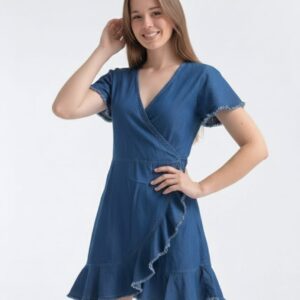 Vestido con volado Por Mayor – Mayorista
