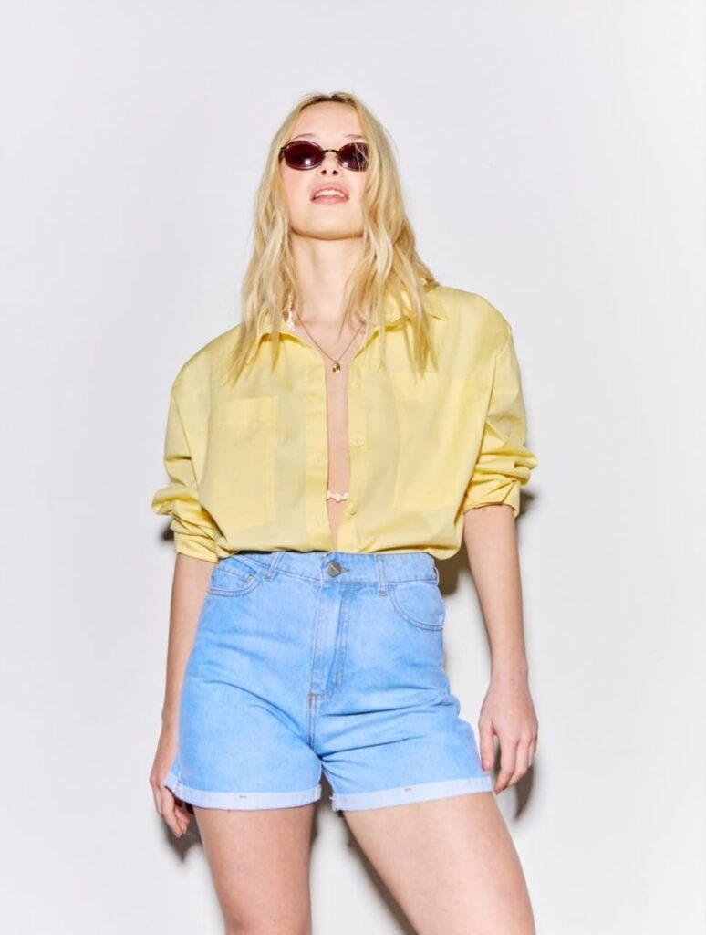 Short classic sky blue Por Mayor – Mayorista